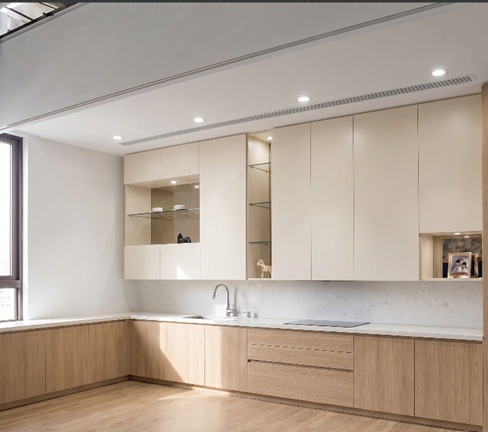 Cozinha Laminada Egger Carvalho Vicenza H3157 + Creme